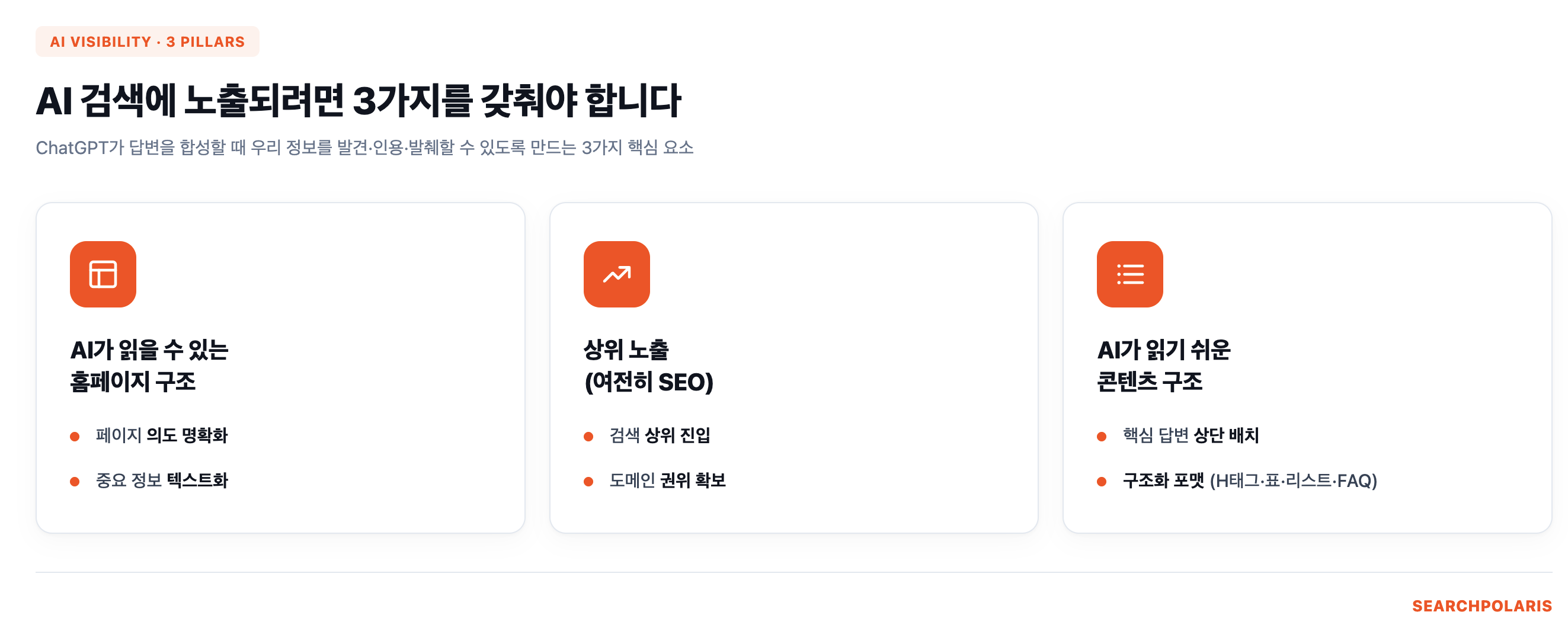 AI에게 정보가 노출되기 위한 3가지 조건